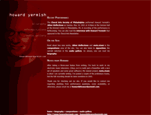Tablet Screenshot of music.howardyermish.com